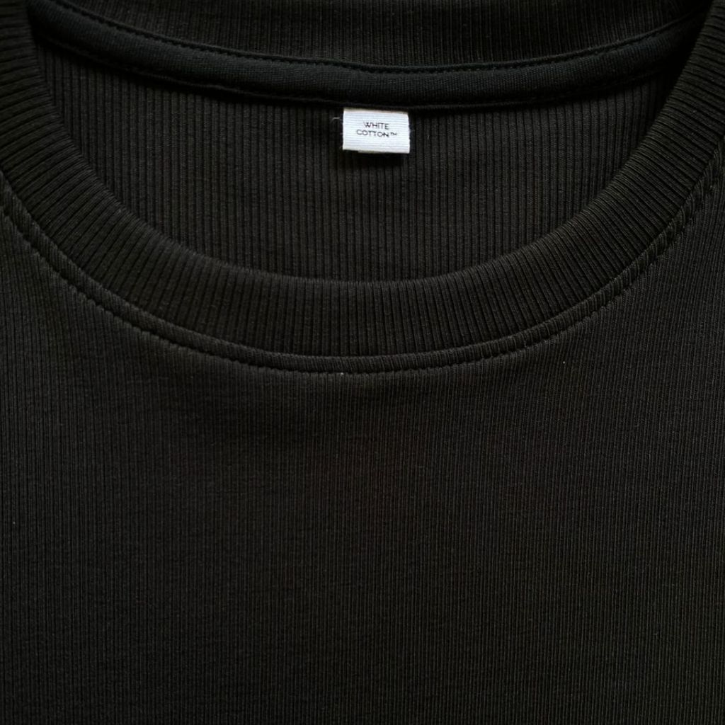 Ribbed Tee Manga Larga