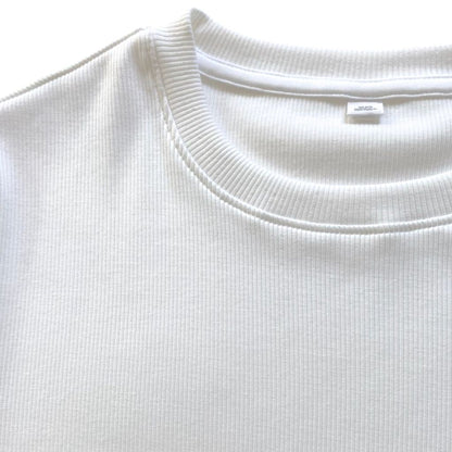 Ribbed Tee Manga Larga