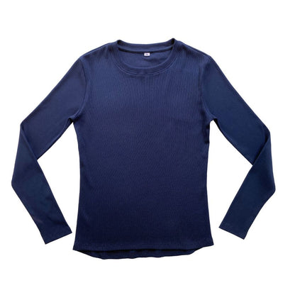 Ribbed Tee Manga Larga