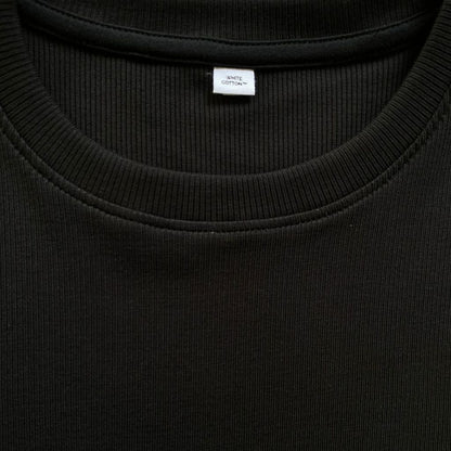 Ribbed Tee Manga Larga