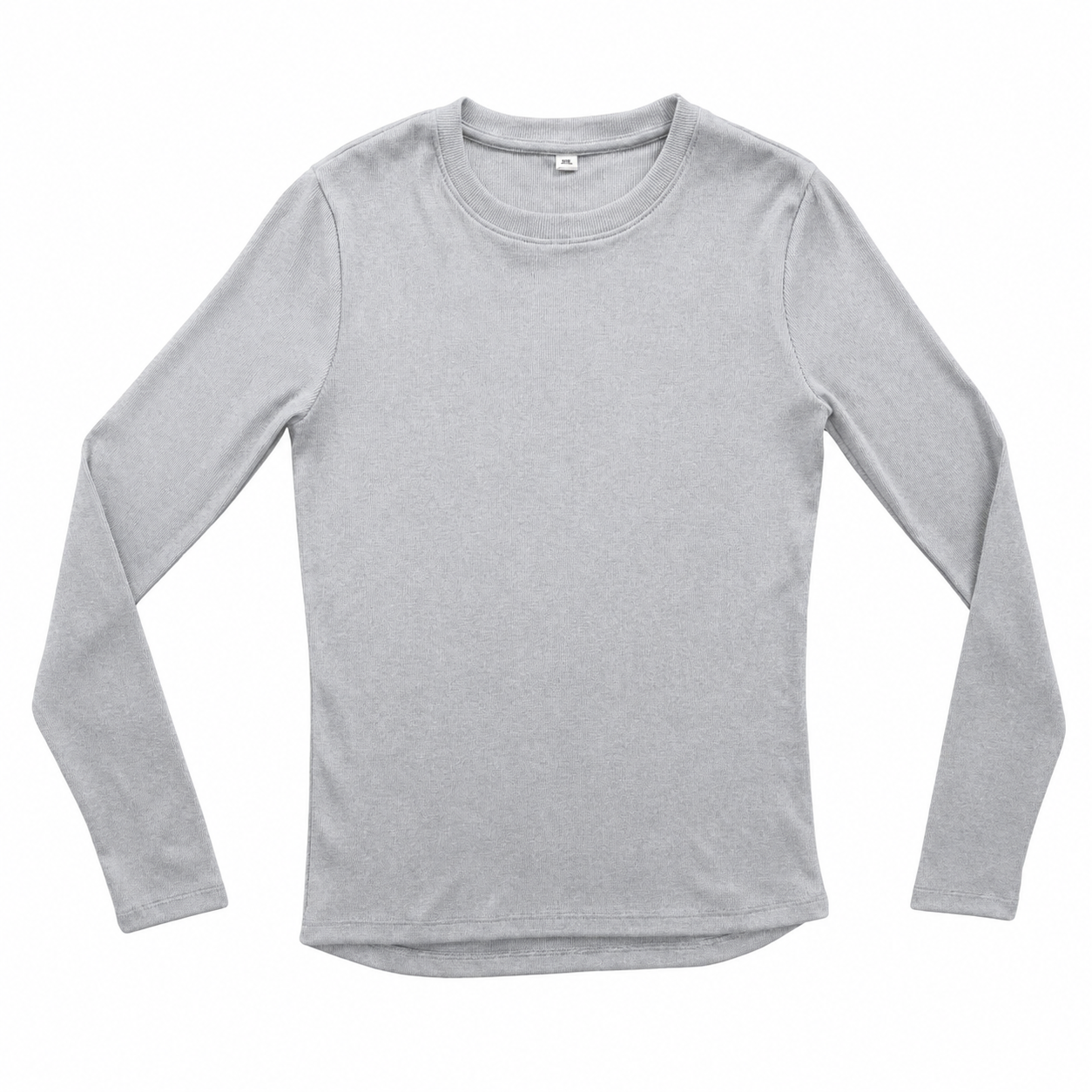 Ribbed Tee Manga Larga