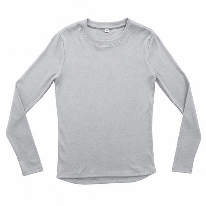 Ribbed Tee Manga Larga