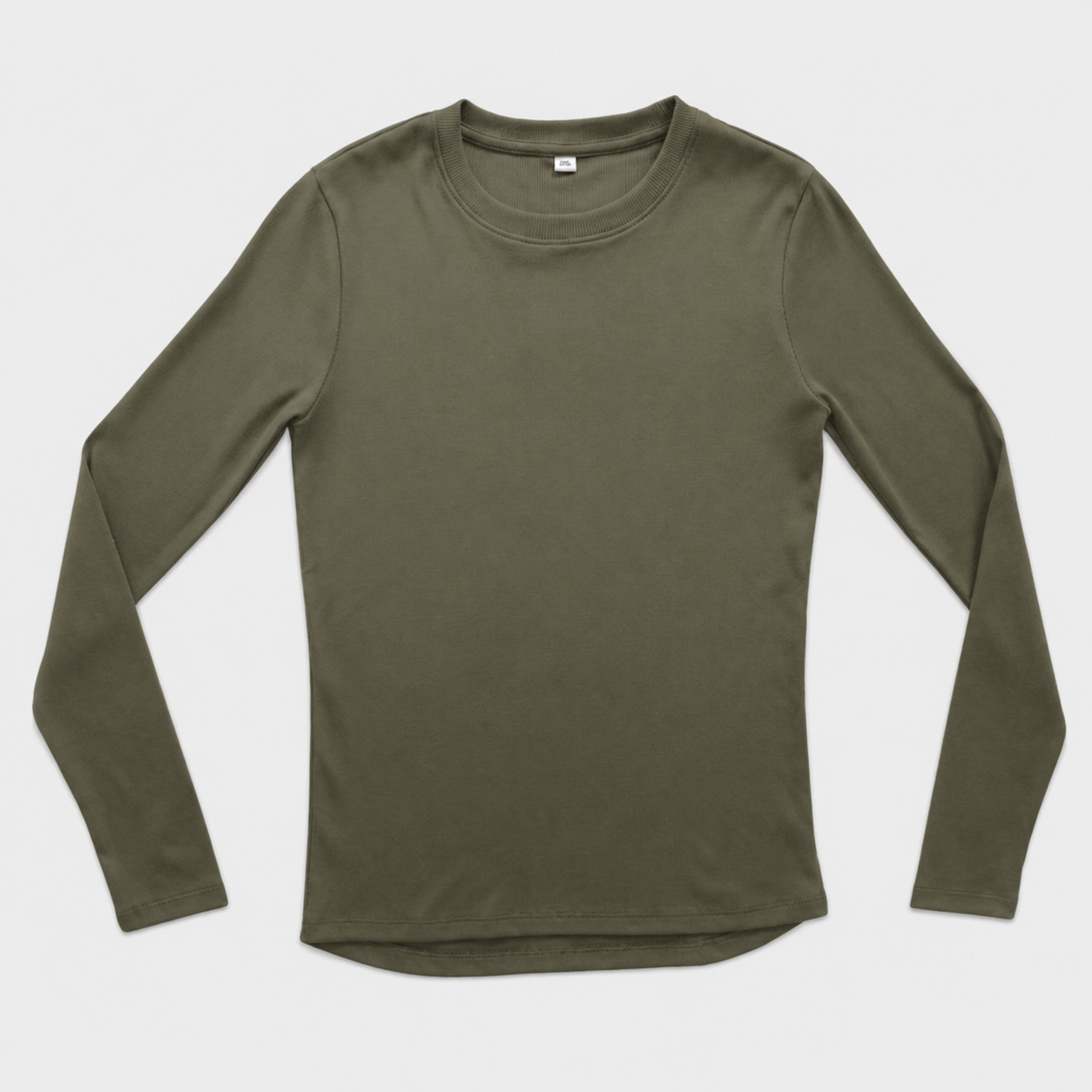 Ribbed Tee Manga Larga