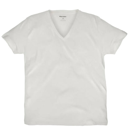 Camiseta White Cotton Cuello V