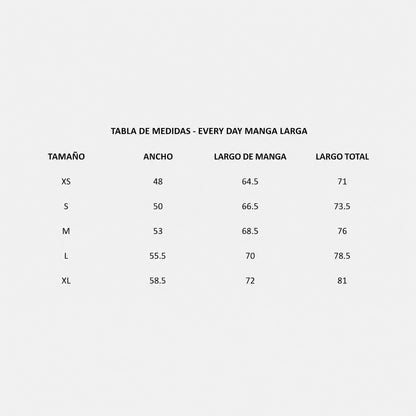 Every Day Tee Manga Larga